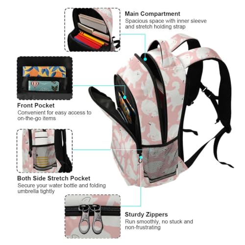 Kids Samoyed Dog Backpack for Boys Girls School Bags | Elementary Middle, Travel Daypack Lightweight Waterproof with Reflective Strip - color: Cute Samoyed Dog