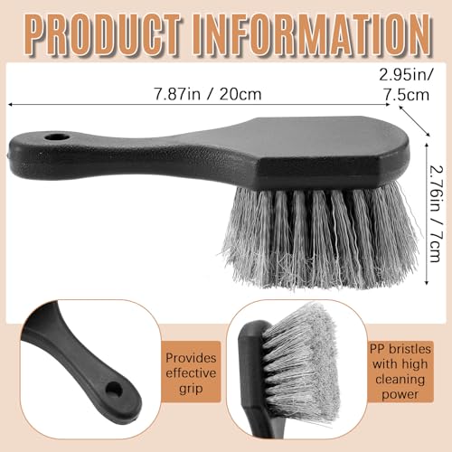 CroBlissful 2 Pcs Bird Bath Cleaning Brush Hard Bristle Stiff Bristle Brush with Plastic Handle Utility Scrub for Bird Feeder Bath Accessories Fountain Outdoor Cleaning(Gray) - color: Gray