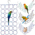 3 Pieces Bird Rat Climbing Rope Net Toy for Cage Bird Rope Perch Swing, Ladder Bridge Hanging Hammock, Small Animal Activity Toy for Gerbil, Mouse, Mice, Parrot