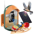 Bird Feeder with Camera, Smart Birdfeeder with Cam Solar Powered, 2K HD Video, AI Identification, Instant Arrival Alerts, IP66 Bird Bath & Feeder,Gift for BirdLover (with Stand, Dark Green) - color: Dark Green, style: With Stand