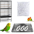 Disposable Bird Cage Liners, Clear Plastic 50 Pcs Birdcage Tray Liner Bags 26" x 18", Bird Cage Accessories Universal Film for Parakeets, Parrots, Finches, Canaries, Cockatiels - size: 26" x 18"