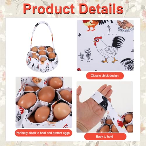 Egg Collecting Apron, 15 Pockets Egg Collecting Holding Apron | Egg Apron Chicken Eggs Gathering Basket with 7 Pouches for Farmers Chicken Duck Goose Eggs