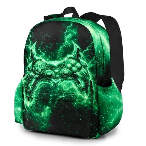 Game Kids Backpack School Backpack Teens Bookbag for Girls Boys Hiking Camping Travel Sports - color: Game