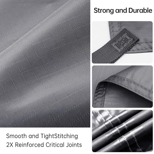 FREE SOLDIER Waterproof Camping Tarp Shelter Awning | Lightweight, Compact, Quick Setup, Waterproof Sun Shelter Campingtarp,For Backpacking, Beach, Travel and Outdoor Activities - color: Gray 10×10.5ft