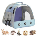Guinea Pig Carrier Backpack, Clear Bubble Window Backpack for Guinea Pig, Bunny Rat Bird (Blue, Carrier) - color: Blue
