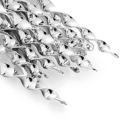 OFFO Bird Scarer Rods 11.5 in (20 PCS) Reflective Bird Device Outdoor Bird Scarer to Keep Pigeon and Woodpecker Away from Garden or Yard, Silver - color: Silver