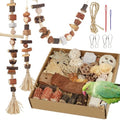 Bird Toys Parrot Natural Foraging Box Parakeet Toys DIY Hanging String for Cockatiels,Conures,Love Birds,and Other Small to Medium Birds Cage Accessories (Large) - size: Large