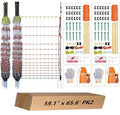 Poultry Electric Netting Fence - 47.3''H (can be Manually Raised to 59.1''H) x 65.6'L for Flying Chicken, Sheep, Goats in Farms, Ranches and Gardens, PK2 - style: (47.3 to 59.1)" x 65.6' - PK2