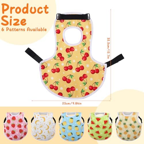 6 Pack Chicken Saddles for Hens Chicken Aprons Back Protector | Hens Chicken Saddle Vest Jacket for Poultry Back Feather Protection Fixer Supplies