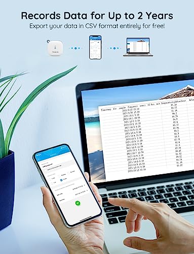 GoveeLife WiFi Thermometer Hygrometer H5179 with App Notification Alert | Humidity temperature sensor, portable. Wireless remote monitor greenhouse, incubator, wine cellar with 2-yr data
