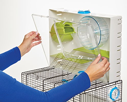 MidWest Homes for Pets Hamster Cage | Awesome Arcade Hamster Home (White) | 18.11 x 11.61 x 21.26 Inch