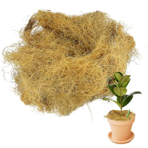 Coconut Husk Fiber 0.11 Pounds Organic Natural Coconut Shell Fiber Silk for Pot Plants Orchids Various Scenarios - size: 50 grams/0.11 pounds