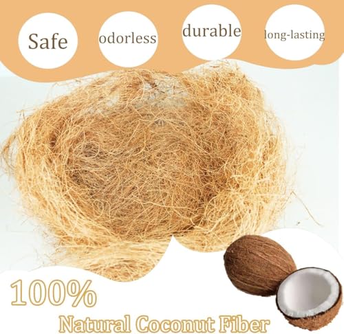 Coconut Husk Fiber 0.11 Pounds Organic Natural Coconut Shell Fiber Silk for Pot Plants Orchids Various Scenarios - size: 50 grams/0.11 pounds