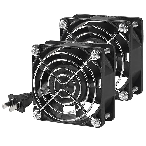 UMLIFE 2PACK 6025 Fan EC Brushless Cooling Fan AC 110V 115V 120V 220V 240V Axial Fan Ball Bearing 60mm x 25mm - color: 60x25mm