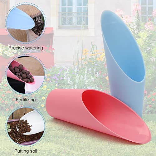 Coitak Bonsai Soil Scoops, 5 PCS Plastic Garden Soil Scoops | Colorful, Small Soil Scoops, Gardening Tools