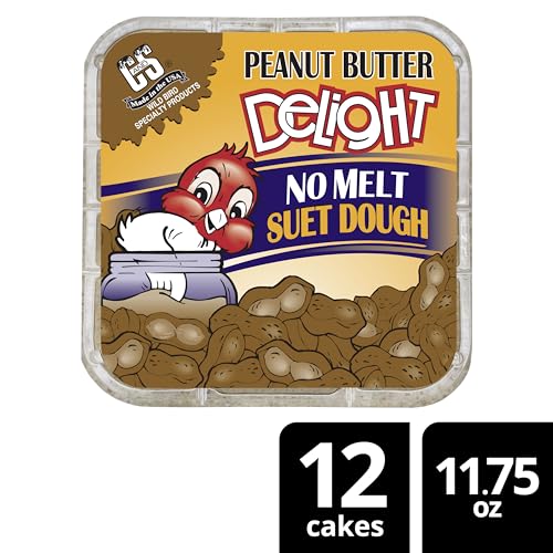 C&S Peanut Butter Delight No Melt Suet Dough 11.75 Ounces, 12 Pack - style: Peanut Butter 12-Pack