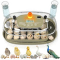 Incubators for Hatching Eggs,24 Eggs Capacity with Automatic Turning, Accurate Temp & Humidity Control, Egg Candler, Air Vent, 360° Viewing for Chicken, Duck, Quail & Goose Eggs