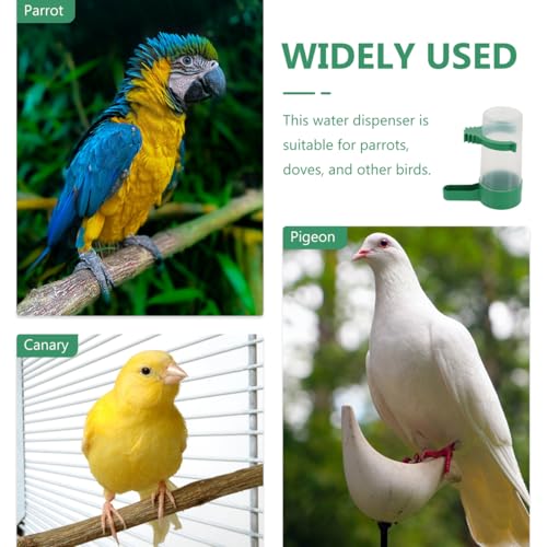 Gadpiparty 10pcs Bird Water Dispenser for Cage, Water Feeder for Birds | for Parrot Canaries Finches Budgie, Cage Pet Drinking Kettles