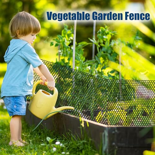 Black Plastic Chicken Wire Mesh,16in x 16.4ft with 30 Zip Ties | Easy to cut and bend, no sharp edges. Ideal for poultry, rabbits, dogs, garden beds, balcony screens, floral guards & DIY. - color: 16ft Black