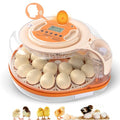 26 Voice-Controlled Incubator for Hatching Eggs, Temp & Humidity Control | 2 Egg Trays for 26 Chicken/59 Quail Eggs, Auto Egg Turning, Egg Candler, Temp & Humidity Alarm, High Hatch Rate, Easy to Use