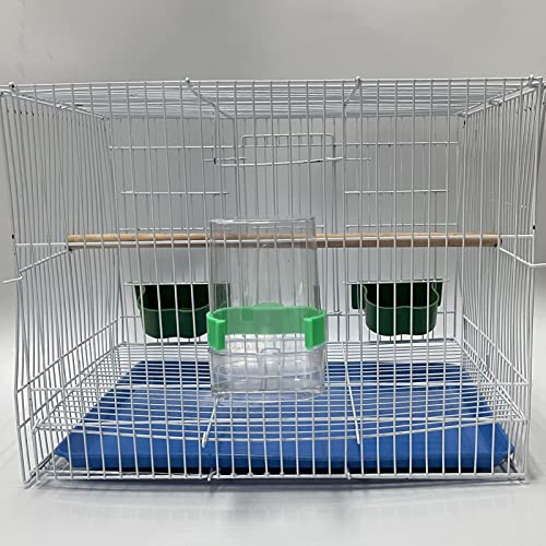 [2 Pack] Seneme Automatic Bird Water Dispenser for Cage, Birds Clear Dispenser Food Feeder, Bird Food Feeder for Cage