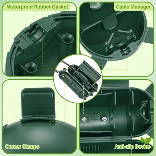Relaxweex 70 W Electrical Bird Bath Fountain with Submersible Heated Water Pump Pipe Insulation Tape Cord Cover for All-Season Outdoor Birdbath, Wild Birds, Chicken Poultry Tank Outdoor Garden Lawn