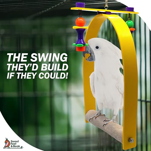 Sweet Feet and Beak Whirly Bird Swing, X-Large Indoor Pedicure Perch - size: X Large