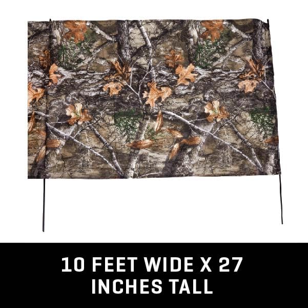 Allen Company Portable Ground Blind for Turkey and Deer Hunting - Outdoor Shooting Gear - Comes with Stakes for Easy Set Up - Realtree Edge Camo - 10" L x 27" H