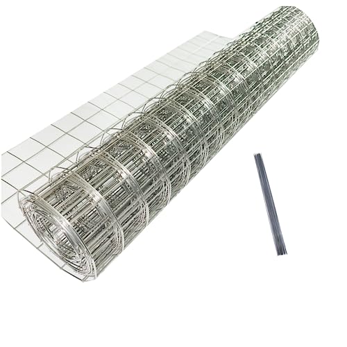 Stainless Steel Hardware Cloth Size:19Gauge 1inch 16inchx8Feet 304 Stainless Steel Welded Wire Mesh Supports Poultry Netting Cage Fence,Keep The Animals Out, Protecting New Plants - size: 1inx16inx8ftx19gauge