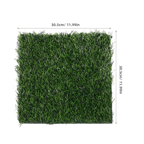 DECHOUS 6 Pack Chicken Nesting Box Pads Washable Reusable Artificial Grass Egg Laying Mats 11.81 X 11.81 X 0.98 in Nest Mats for Chicken Coops Poultry Nesting Bedding Liners