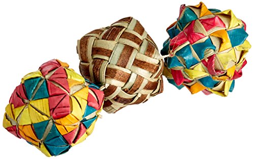 Planet Pleasures Woven Square Foot Toy (3 Pack), Small - size: Small