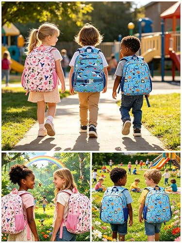 Toddler Backpack for Elementary School Girls, Preschool Kindergarten Backpack,Lightweight Cute Kids School Bag for Girls