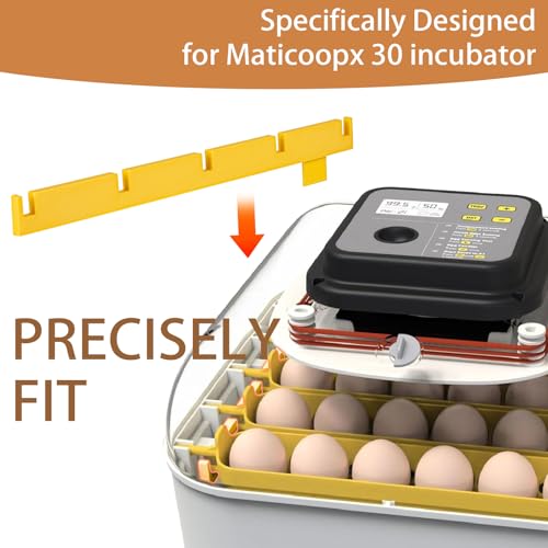 Exclusive 2-Pack Egg Turner Support Bars for Maticoopx 30 Incubator | Holds 5 Baskets Automatic Egg Roller, Sturdy & Durable