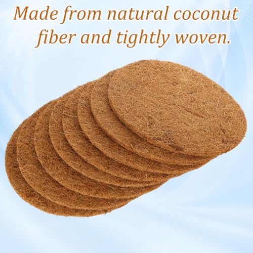 20 Pcs Pigeon Nesting Pads 8 Inch, Natural Coconut Fiber Bird Egg Mat, Birds Breeding Mat for Parakeet Chicken, Pigeon Hatching Bedding Accessories