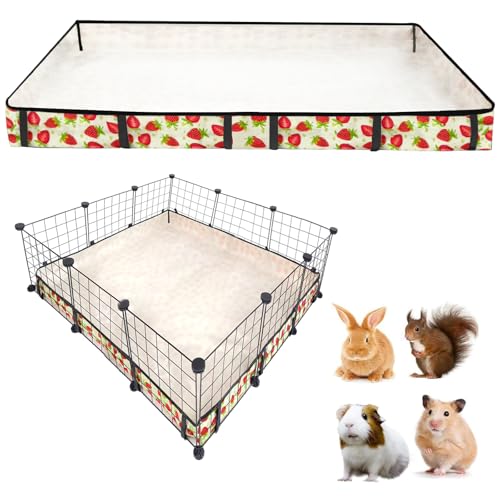 Guinea Pig Cage Liner，Washable Waterproof Oxford Cloth Cage Liners for Small Animals,Hamster Chinchilla Hedgehog Rabbit and Other Small Animals Not Include Cage(42x42 inches) - size: C&C 3x3(42x42 inches)