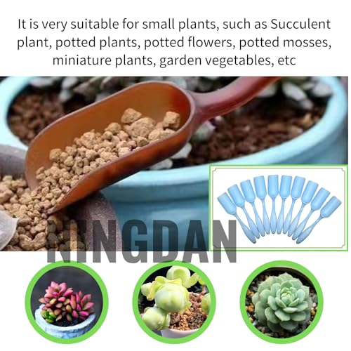 10Pcs NINGDAN Mini Shovel,Plastic Mini Gardening Shovel Spoons Soil Scoops,Cultivation Digging Transplanting Tools for Succulents Potted Flowers,Milk Powder/Coffee Beans Scoops (All Light Blue) - color: All Light Blue