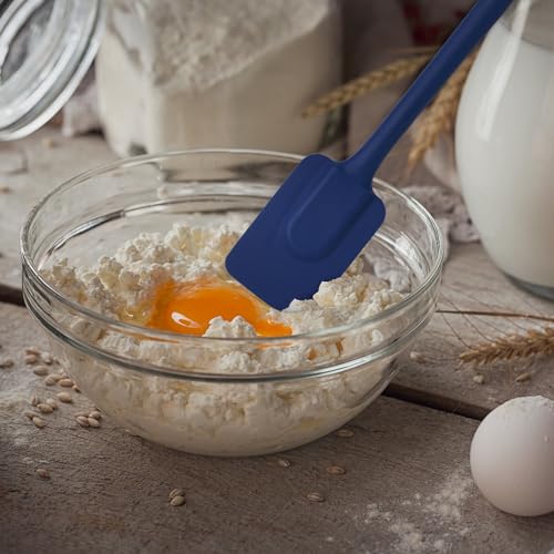Mrs. Anderson’s Baking Silicone Spatula, Flexible And Nonstick, One-Piece Design, Navy, For Mixing, Folding, Scraping, Baking, And Cooking - color: Navy, size: 10.5-Inch, Spatula
