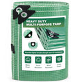 18 Mil Greenhouse Cover, 10x18 FT Clear Green Heavy Duty Greenhouse Tarp, UV Resistant Waterproof Green House Plastic Covering with Grommets for Garden, Farms, Nursery - size: Clear Green 10FTx18FT