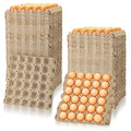 Estune 120 Pack Egg Cartons Crates 30 Cell Pulp Fiber Egg Flats Reusable Stackable Cardboard Tray for Home Storing Packing Roach Colony Soundproofing