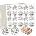 320 Pcs Duck Egg Laid on Stickers, 2 Inch Retro Round Farm Fresh Eggs Sticker Round Eggs Stickers PET Adhesive Egg Packaging Sticker for Box Container Carton Farm Supplies - color: Duck Eggs