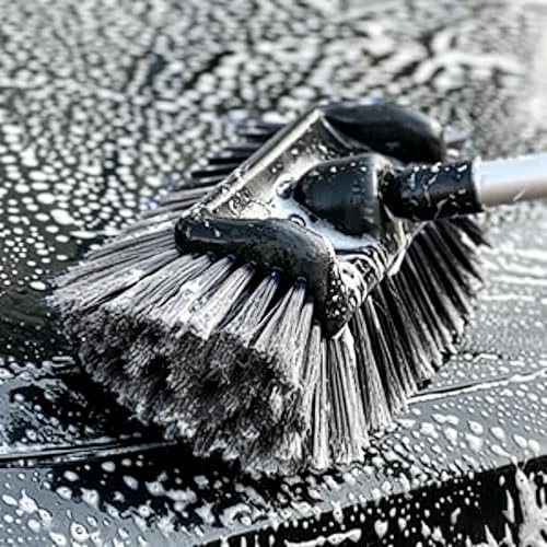 11.5" Car Wash Brush with Ultra-Soft Bristle for Car,Truck,RV&Boat Exterior Cleaning,Dark Gray