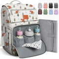 Baby Diaper Bag Backpack - Baby Bag for Boys & Girls, Toddler Backpack, Large Capacity Travel Diaper Bags w/Changing Pad, Waterproof Diaper Backpack - Best Shower Gifts for Boys - Baby Stuff - color: M. Little Fox, style: Classic