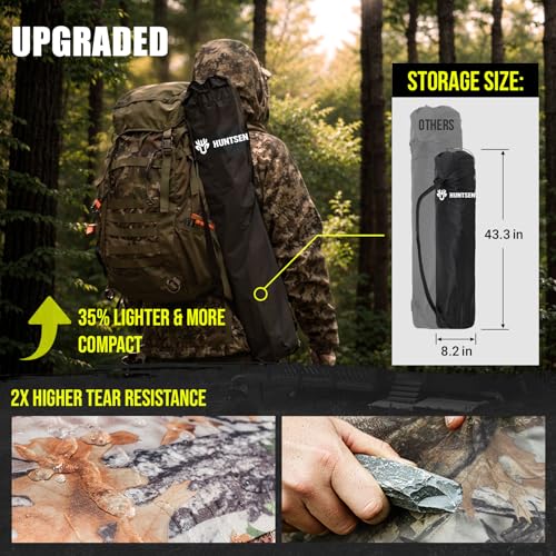 Portable Hunting Blind - 270°/288°/360°See Through with Floor Mat Dual Door - size: 360° See Through(2-3 Person)
