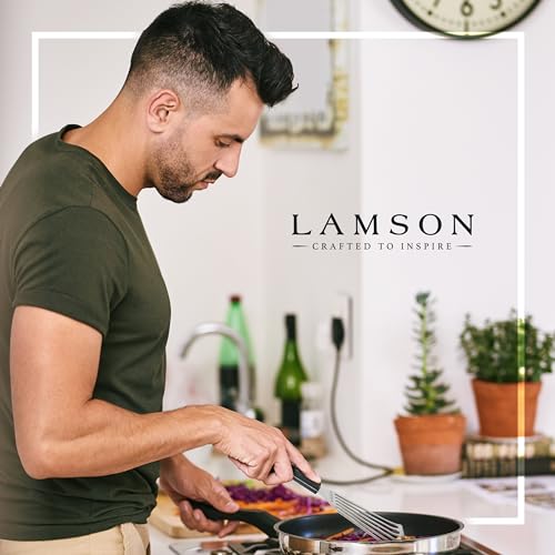 Lamson Fish Spatula, Slotted Metal Turner, 3 x 6 In, Right Hand | Ultra Durable composite handle, dishwasher safe; flexible stainless blade; a dedicated left-handed model is available - color: UD Black RH, size: 3" x 6", style: Right Handed