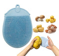 Vegetable Brush Vegetable Scrubber for Food - Vegetable Cleaner Potato Scrubber Brush Veggie Brush Vegetable Scrubber Potato Brush Veggie Scrubber - color: Blue