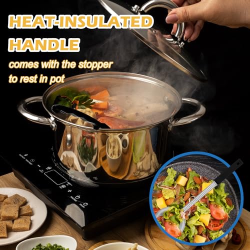 2 Pcs Dog Food Scoop Long Handled Scoops 3/4 Cup Stainless Steel Measuring Cups Portion Control Serving Spoons for Dogs Cats Birds and Rabbits Pet Food Feeding Scoop (3/4 Cup) - size: 3/4 Cup