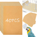 40PCS Gravel Liner Paper for Bird Cage,11x17 In Bird cage Liner Paper-Gravel Paper Special for Bird Cage in Sea Sand,Parrot Cage Sandpapers Cushion Pad Pet Bedding Accessories (40PCS 11 x 17 Inch)