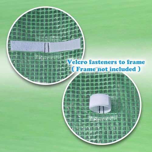 Replacement Greenhouse Cover for Walk in Greenhouse Frame Green House Top Cover (Frame NOT Included) (10 x 7 x 7ft) - size: 10 x 7 x 7ft