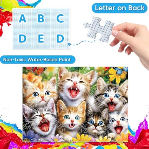 4-Pack 100 Piece Puzzles for Kids Ages 4-6 6-8 Popsicles Birds Dolphin Cat Large Puzzles for Kids 8-10 Years Old 100 Piece Jigsaw Puzzles for Seniors Adults Toddler Children Learning Educational Toys - style: Birds Dolphin Cat