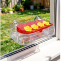 Window Hummingbird Feeder Strong Suction Cup 10 oz Humming Bird Feeder with 4 Feeding Ports Easy to Clean and Refill